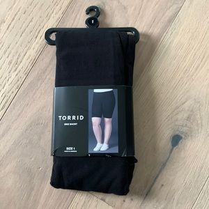 Torrid black bike shorts